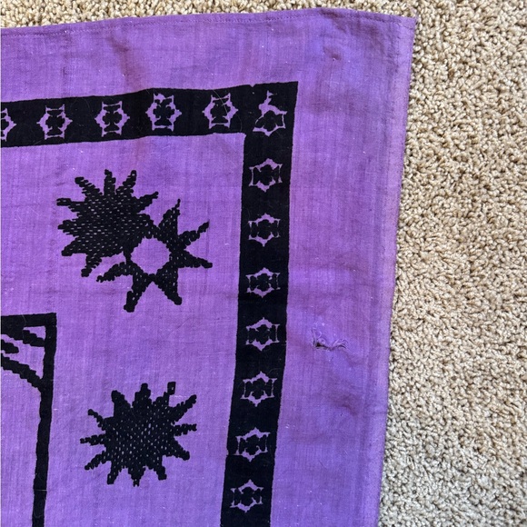 Large Purple Tapestry with Sun and Astronomy Pattern - Picture 6 of 7